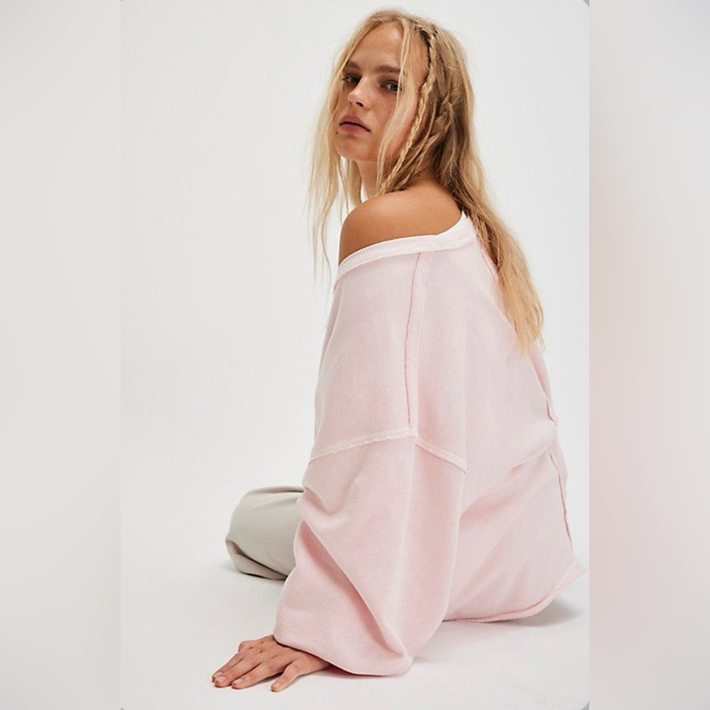 ▪️NWT Free People Venice V-Neck in Strawberry Rose